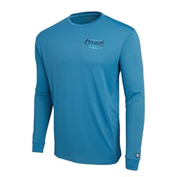Pelagic Aquatek Twin Beeks Long Sleeve Performance Shirt - Ocean - Front Thumbnail}