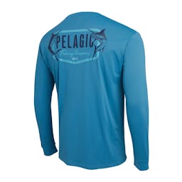 Pelagic Aquatek Twin Beeks Long Sleeve Performance Shirt -Ocean - Back Thumbnail}