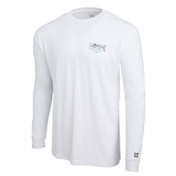 Pelagic Aquatek Marlin Mind Long Sleeve Performance Shirt - White Front Thumbnail}