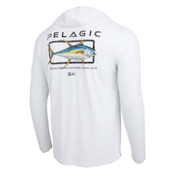 Pelagic Defcon Starboard Long Sleeve Performance Shirt - White Back Thumbnail}