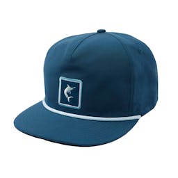 Pelagic Marlin Unstructured Snapback Hat - Blue Front Thumbnail}