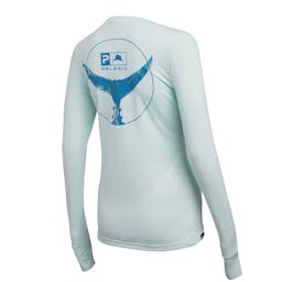 Pelagic Aquatek Tails Up Long Sleeve Performance Shirt - Seafoam Back Thumbnail}