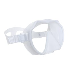EVO Andros Frameless Mask, Single Lens White 3/4 view Thumbnail}