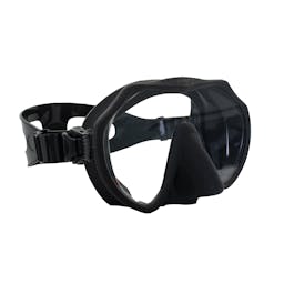 EVO Andros Frameless Mask, Single Lens Black 3/4 View Thumbnail}