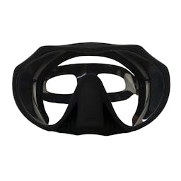 EVO Andros Frameless Mask, Single Lens Black Front View Thumbnail}