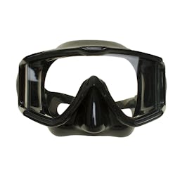 EVO Capri Mask and Snorkel Combo Black Front View Thumbnail}
