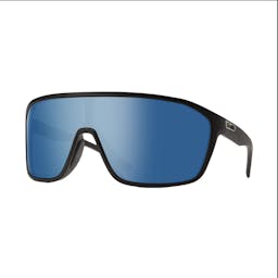 Smith Boomtown Sunglasses - Matte Black Frame / Blue Mirror Lens Thumbnail}