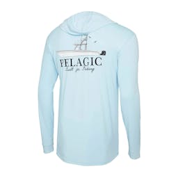 Pelagic Aquatek Long Sleeve Hooded Performance Shirt - Back Thumbnail}