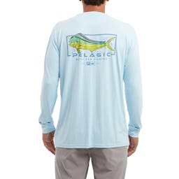 Pelagic Aquatek Mahi Mind Long Sleeve Performance Shirt - Back lifestyle Thumbnail}