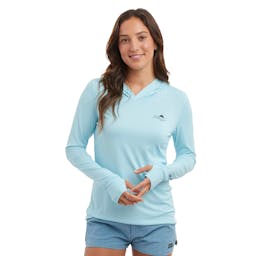 Pelagic Aquatek Hooded Marlin Long Sleeve Performance Shirt (Women’s) - Front Thumbnail}