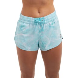 Pelagic La Paz Open Seas Camo Shorts- Front - Tropical Aqua Thumbnail}