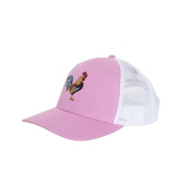 Florida Keys Rooster Trucker Hat - Pink / White 3.4 Thumbnail}