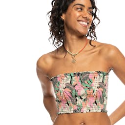 Roxy Warm Waters Ruched Bandeau Top (Women’s) Thumbnail}