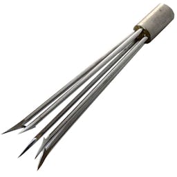 Hammerhead Barbed 5-Prong Stainless Steel Spear Tip Thumbnail}