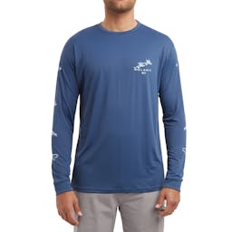 Pelagic Aquatek Gyotaku Long Sleeve Performance Shirt Thumbnail}
