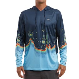 Pelagic Vaportek Sonar Hooded Long Sleeve Performance Shirt (Men’s) Thumbnail}