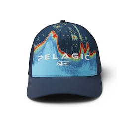 Pelagic Terminal Sonar Performance Trucker Hat - Front Thumbnail}