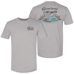 Qualified Captain Boat Ramp Champ T-Shirt - Grey Thumbnail}