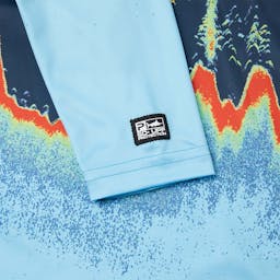 Pelagic Vaportek Hooded Long Sleeve Sonar Performance Shirt (Kid’s) - Sleeve Detail Thumbnail}