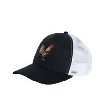 Florida Keys Rooster Trucker Hat - Black / White