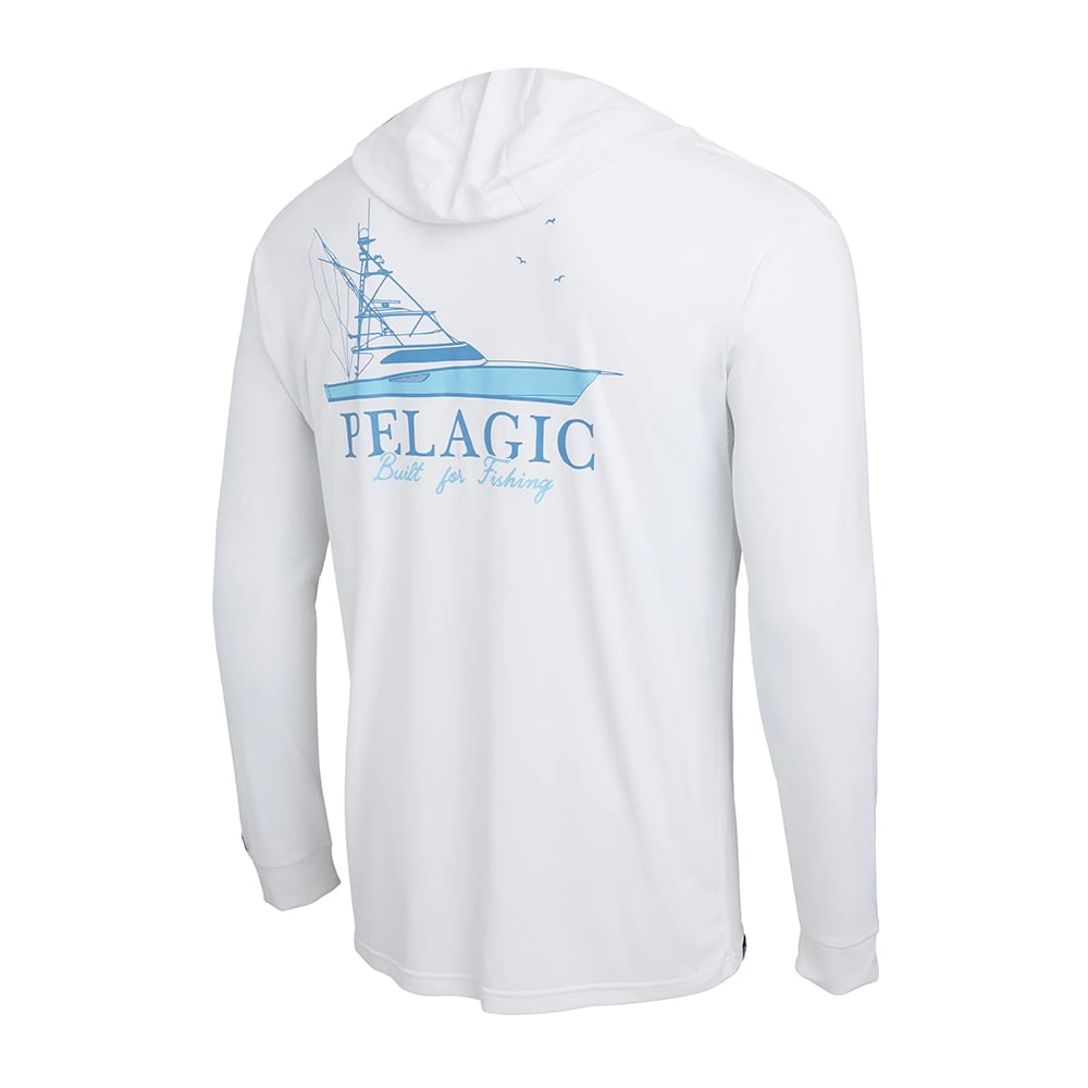 Pelagic T-shirt à manches longues anti-UV Aquatek Marlin Made Blanc| Waveinn Pelagic T-shirt à manches longues anti-UV Aquatek Marlin Made Blanc| Waveinn