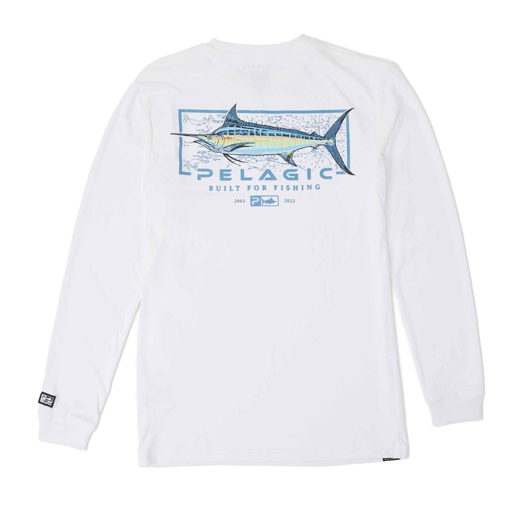 Pelagic T-shirt à manches longues anti-UV Aquatek Marlin Stamp Bleu Waveinn Pelagic T-shirt à manches longues anti-UV Aquatek Marlin Stamp Bleu Waveinn