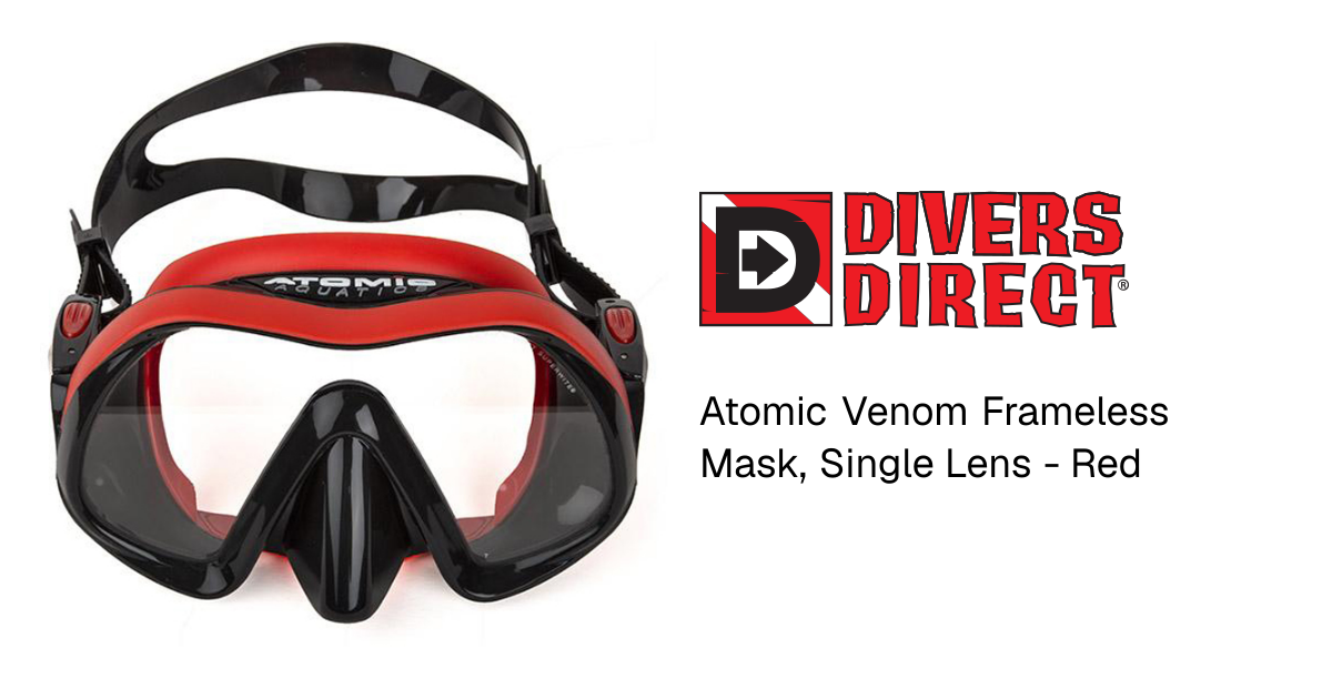 Atomic Venom Frameless Mask, Single Lens - Red