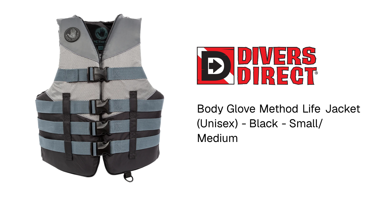 Body Glove Method Life Jacket (Unisex) - Black - Small/Medium