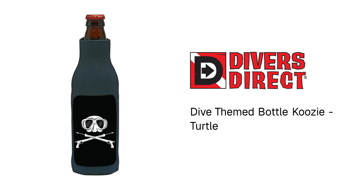 Dive Themed Bottle Koozie - Turtle