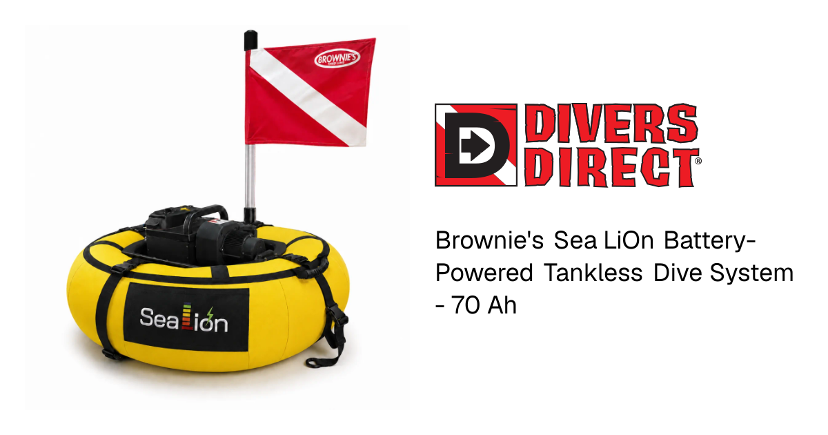 Brownie's Sea LiOn Battery-Powered Tankless Dive System - 70 Ah