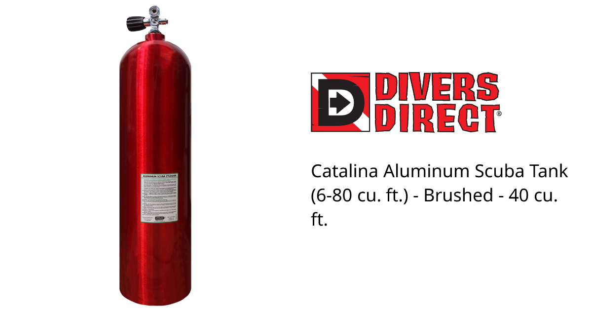 Catalina Aluminum Scuba Tank (6-80 cu. ft.) - Brushed - 40