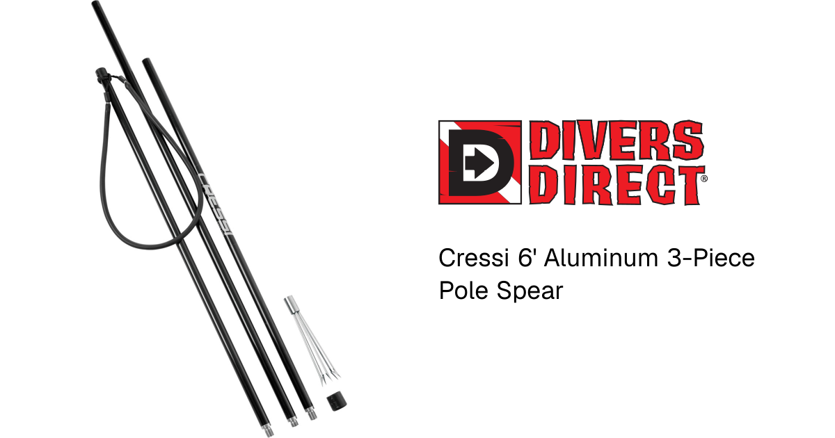 Cressi 6' Aluminum 3-Piece Pole Spear