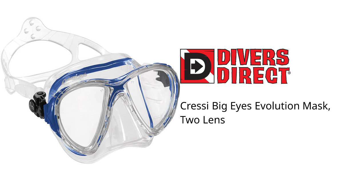 Cressi Big Eyes Evolution Mask, Two Lens