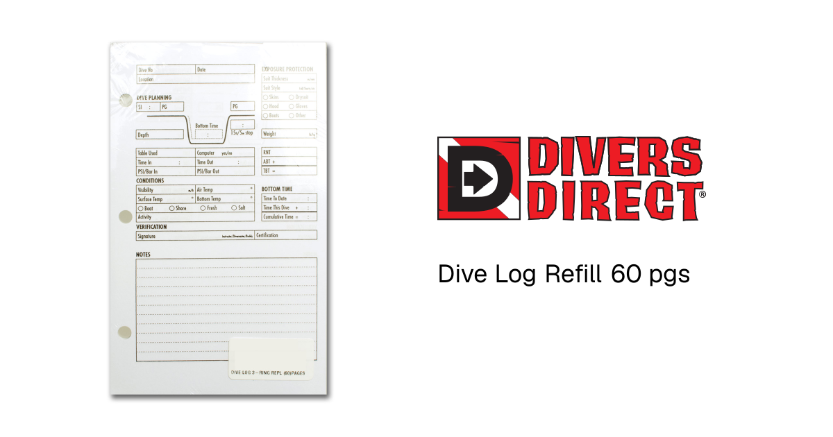 Dive Log Refill 60 pgs