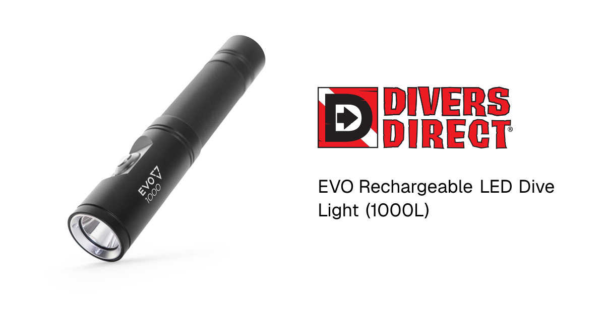 EVO Rechargeable LED Dive Light (1000L)