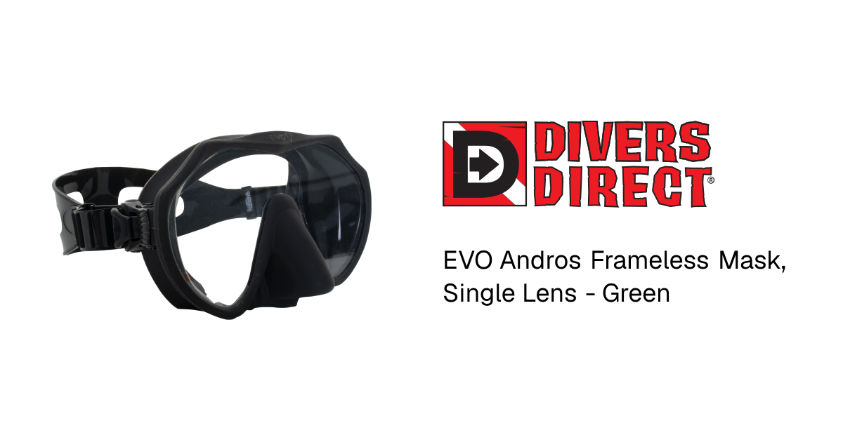 EVO Andros Frameless Mask, Single Lens - Green