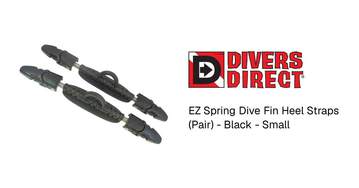 EZ Spring Dive Fin Heel Straps (Pair) - Black - Small