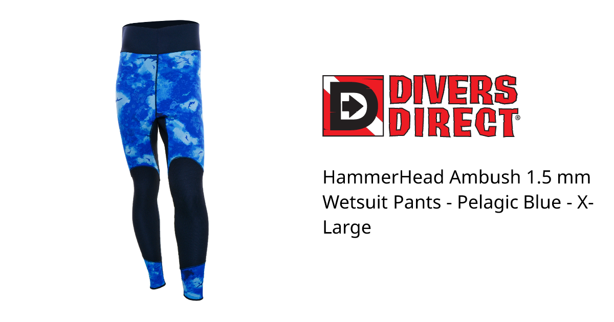 HammerHead Ambush 1.5 mm Wetsuit Pants - Pelagic Blue - X-Large