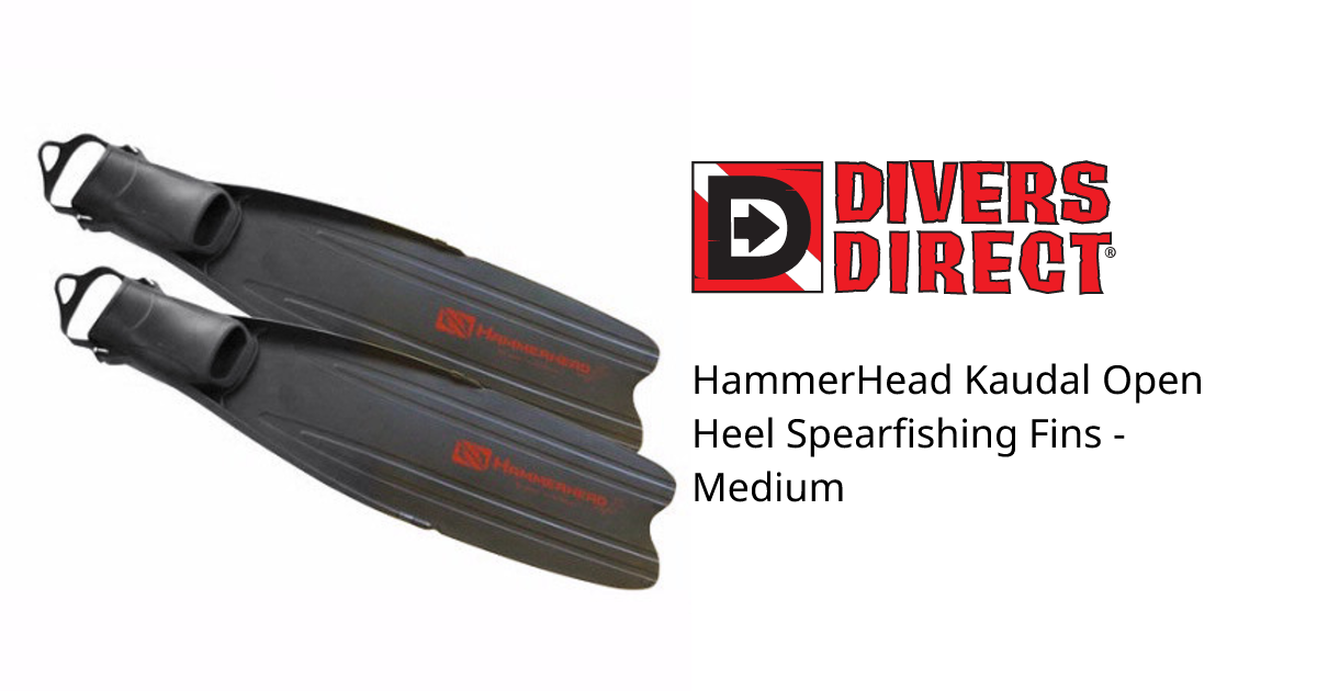 HammerHead Kaudal Open Heel Spearfishing Fins - Medium