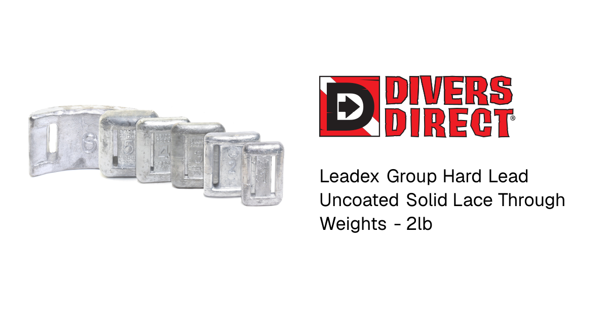 Leadex Group Hard Lead Uncoated Solid Lace Through Weights - 2lb