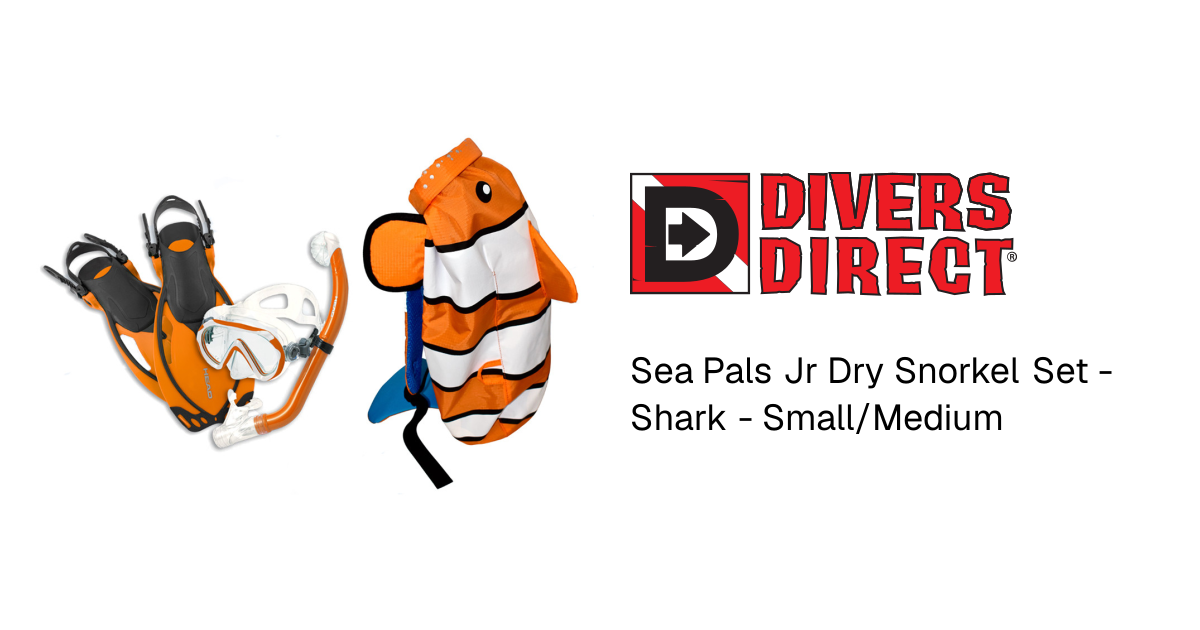Sea Pals Jr Dry Snorkel Set - Shark - Small/Medium