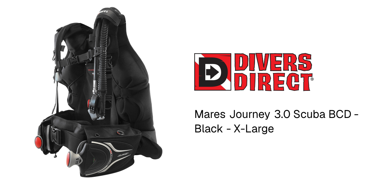 Mares Journey 3.0 Scuba BCD - Black - X-Large