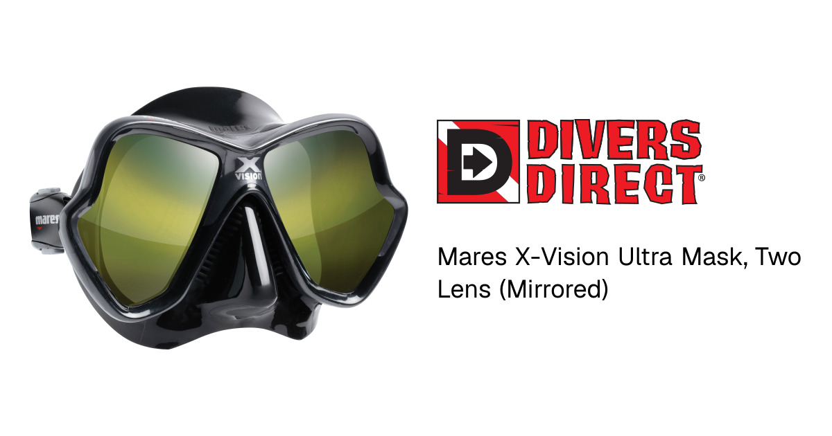 Mares X-Vision Ultra Mask, Two Lens (Mirrored)