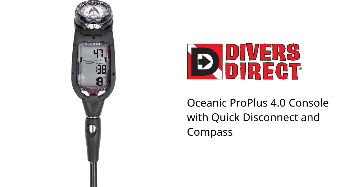 Oceanic ProPlus 4.0 Console Dive Computer with Quick Disconnect and Compass