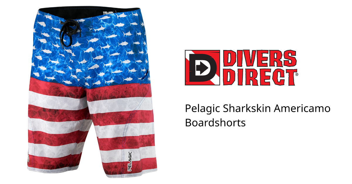 Pelagic Sharkskin Americamo Boardshorts