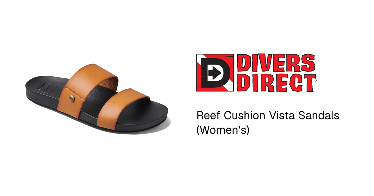 Reef Damen Sandale 'Cushion Vista Perf' – Flach, Mit Korkfußbett & Perforiertem Design