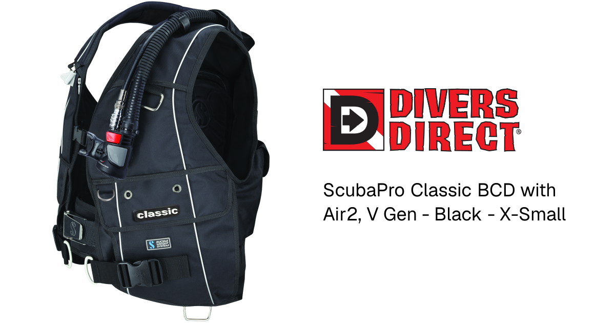 ScubaPro Classic BCD with Air2, V Gen - Black - X-Small