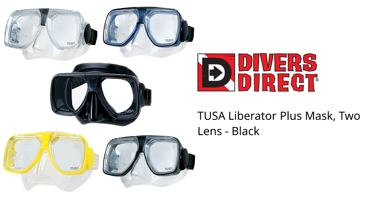 TUSA Liberator Plus Mask, Two Lens - Black